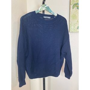 VINCE navy blue oversized knit sweater size  small